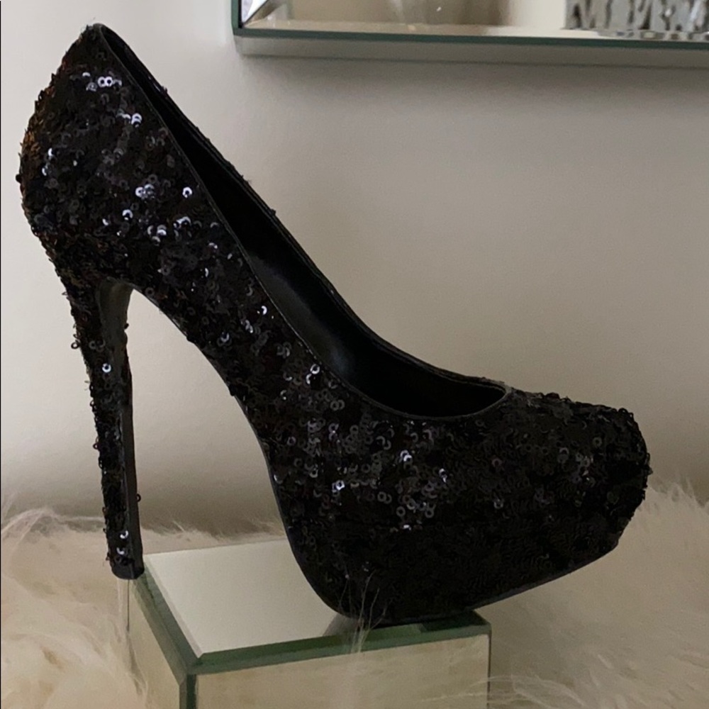 Sequin heels